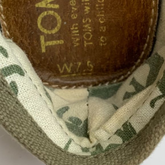 Toms Green Classic Canvas Shoes - Picture 9 of 9